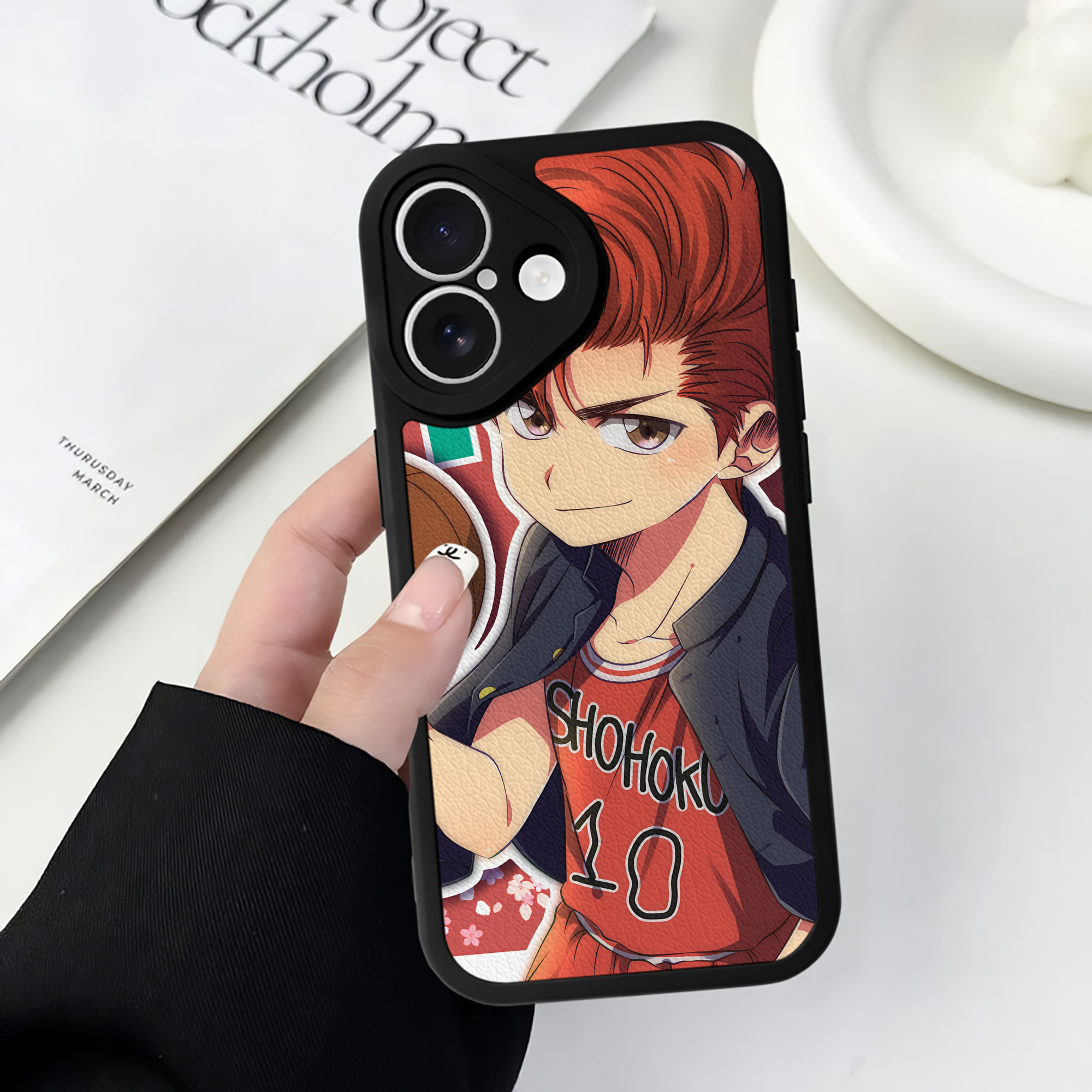 （画像用） SLAM DUNK／スラムダンク 【iPhone 16シリーズ対応】シリコンスマホケース（レザー調） 材質：シリコン